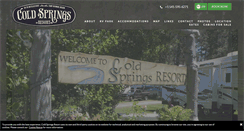 Desktop Screenshot of coldspringsresort.com