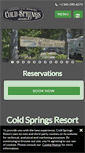 Mobile Screenshot of coldspringsresort.com